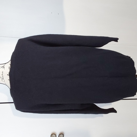 Susann d. Black Lambswool/Angora Butter Soft Button Cardigan Elegant Luxe Sz.S - Picture 6 of 9